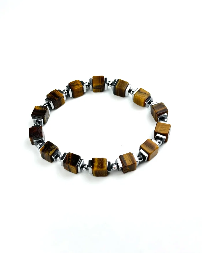 Браслет КУБЫ. Тигровый глаз