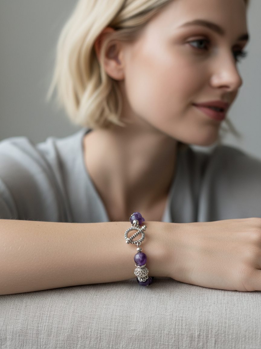 Браслет ЛАВАНДОВЫЙ ПОЦЕЛУЙ — изображение 2